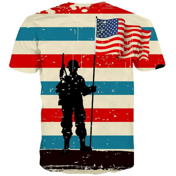 
Usa T shirts Men National Flag Tshirts Novelty Gun T-shirts 3d Military Tshirt Anime - KYKU
                