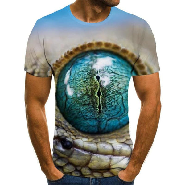 
Lizard T shirt Men Animal Anime Clothes Eye Tshirt Printed Harajuku T-shirts 3d
                