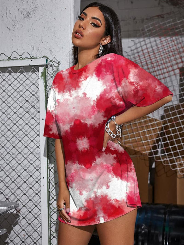 
Tie Dye T Shirt Women Psychedelic Funny T shirts Abstract Shirt Print Harajuku T-shirts 3d
                