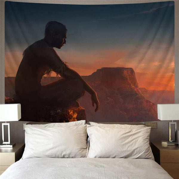 
Indios Tapestry Sunset Wall Tapestry Landscape Tapestries Mountain Tenture Mandala
                