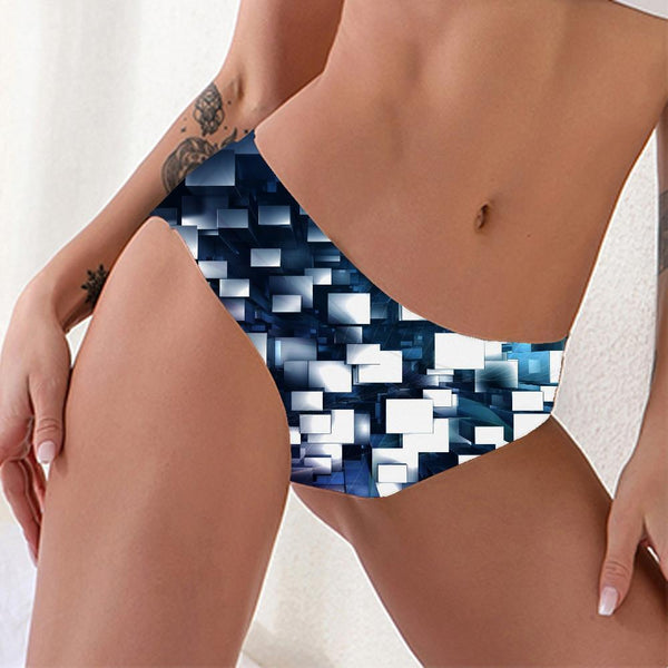 Geometric Briefs Women Psychedelic Seamless Vortex Lingerie Female Stereoscopic Sexy - KYKU
