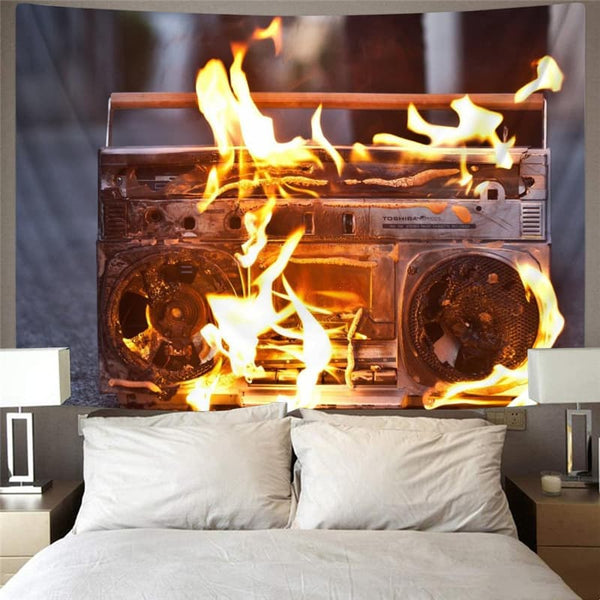 
Flame Tapiz Radio Rug Wall Music Tapestries Decor Mandala Hippie New
                