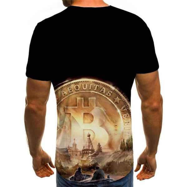 
Bitcoin T-shirt Men Sail Shirt Print Landscape Funny T shirts Retro Tshirt Printed
                