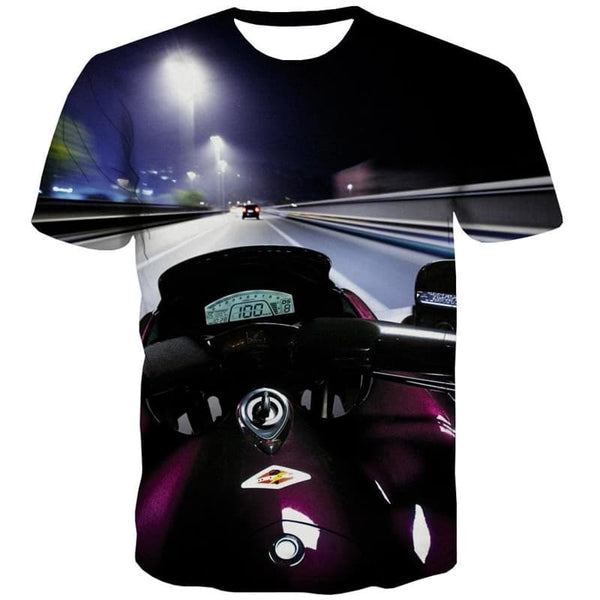 
Motorcycle T-shirt Men Hip Hop Tshirts Casual Gothic Funny T shirts Rock Shirt Print
                