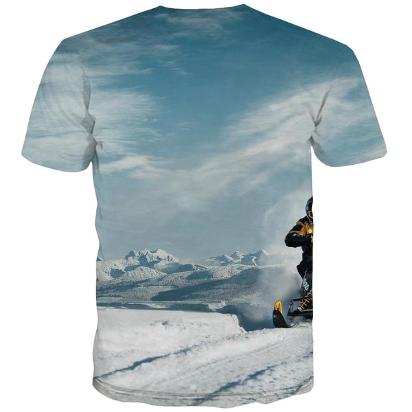 
Ski T shirts Men White Shirt Print Movement Tshirt Printed Snowfield T-shirts 3d
                