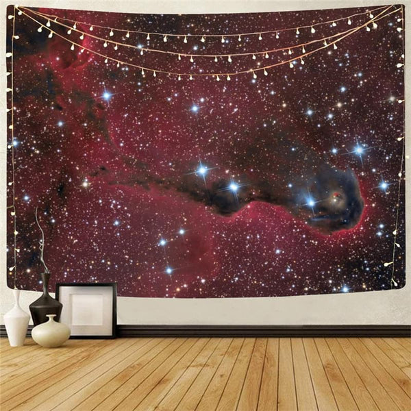Galaxy Tapestry Space Home Tapestrys Universe Rug Wall Red Tenture Mandala
