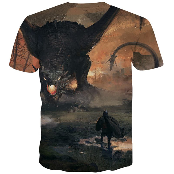 
Animal T-shirt Men War T shirts Funny Terror T-shirts 3d Graffiti Shirt Print
                