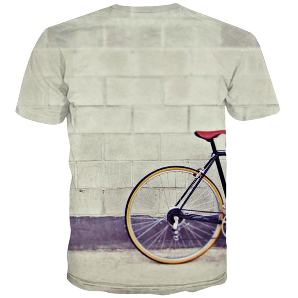 
Bicycle T-shirt Men Metal Shirt Print City T-shirts Graphic Psychedelic T shirts Funny
                