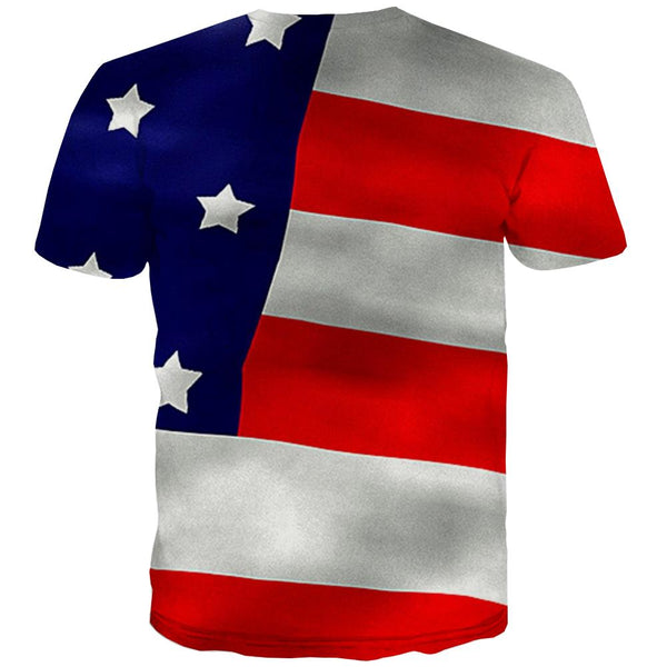 
USA T shirts Men Flag Tshirts Novelty Statue Tshirts Casual Country Tshirt Anime
                