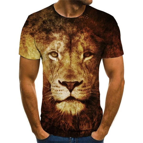 
Lion T-shirt Men Animal Tshirt Printed Flame T-shirts 3d Harajuku Funny T shirts Street Tshirts Casual
                