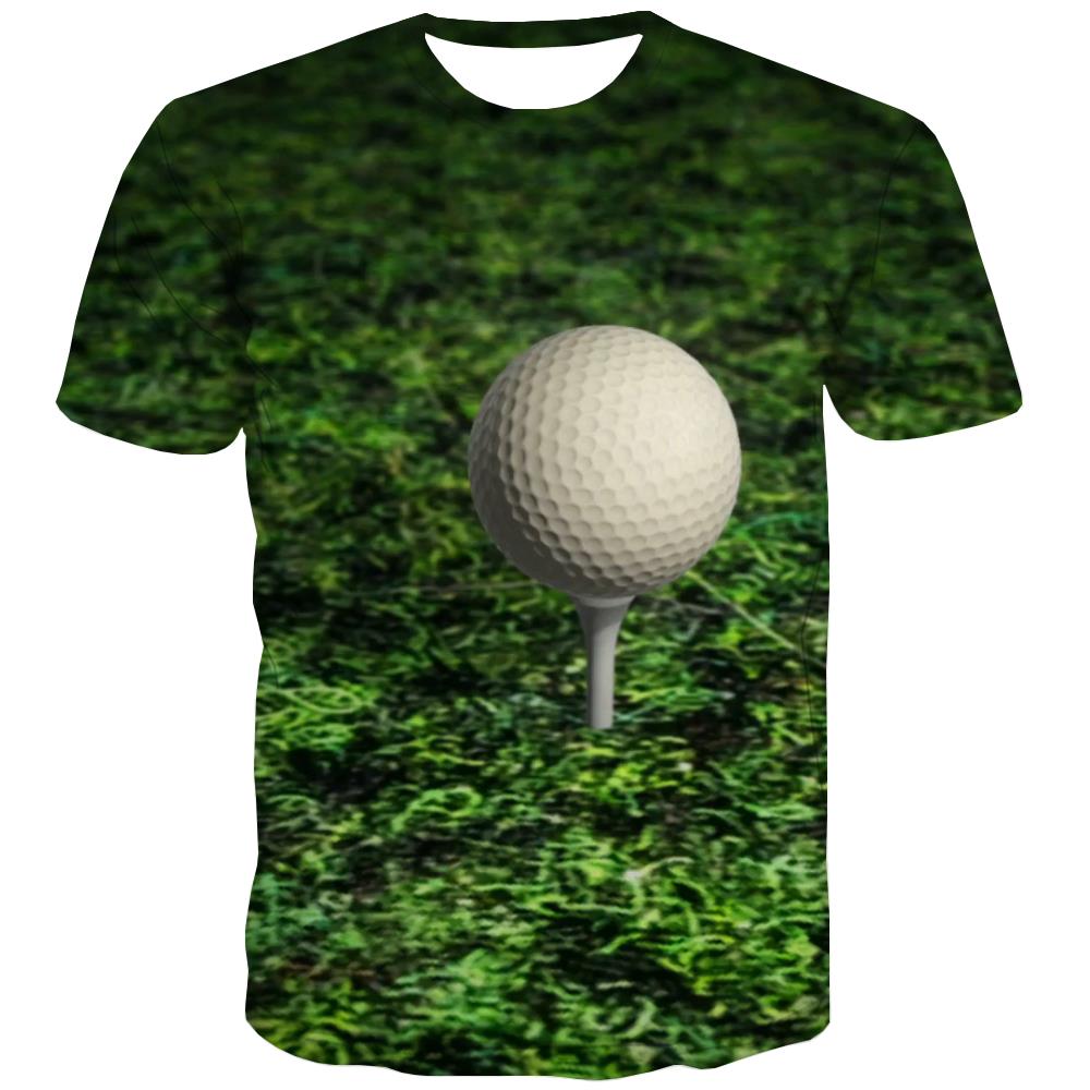 Lawn T-shirt Men Golf Tshirt Anime Forest Tshirt Printed Natural T shirts Funny Game T-shirts 3d