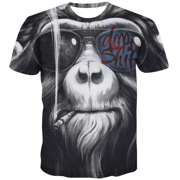 
Orangutan T shirt Men Animal Tshirts Casual Hip Hop Tshirt Printed Short Sleeve
                