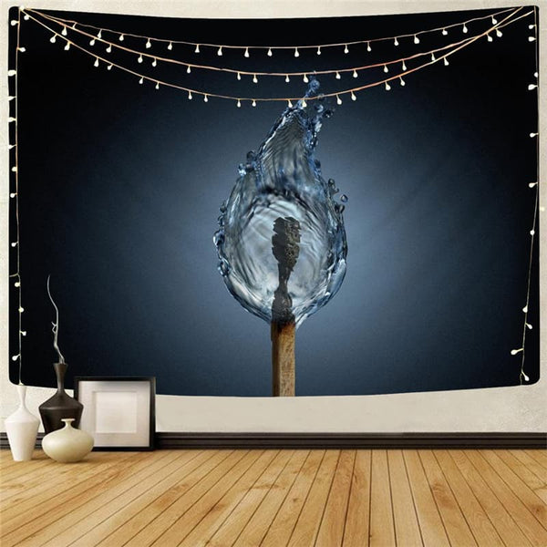 Flame Tapestry Water Home Tapestrys Matches Wall Tapestry Wall Hanging
