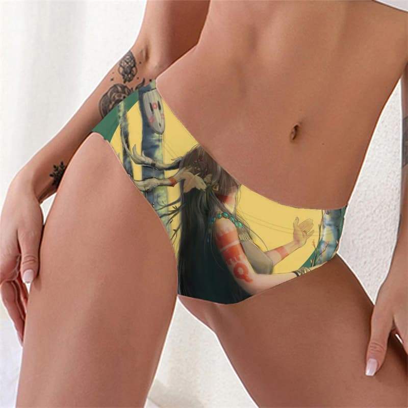 Indios Panties Women Moon Sexy Painting Underwear Art Lingerie Female - KYKU
