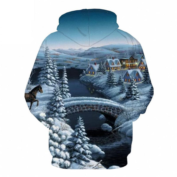 
Christmas Hoodie Men Snow Sweatshirt Printed Tree Hoody Anime Animal Hoodie Print
                