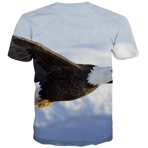 
USA T-shirt Men Animal T-shirts 3d Raptor Tshirts Cool Fly Tshirt Printed Eagle Tshirts Novelty
                