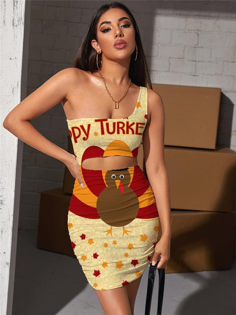 Thanksgiving Dresses Women Animal Hollow out Dresses Hip Hop Pleating Maple Leaf Vestido Sexy | 3d T Shirts Online kykuclothing.com Thanksgiving Dresses Women Animal Hollow out Dresses Hip Hop Pleating Maple Leaf Vestido Sexy | 3d T Shirts Online kykuclothing.com