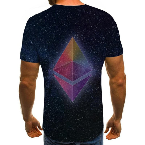 
Ethereum T shirt Men Retro T-shirts 3d Art Tshirt Printed Galaxy Shirt Print
                
