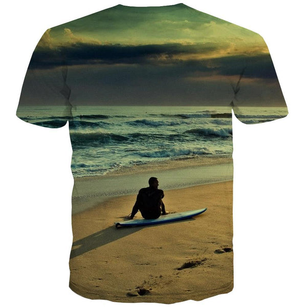 
surf T shirts Men The sea T-shirts 3d sport Tshirt Anime Cool Shirt Print - KYKU
                