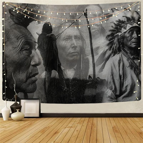 Indios Tapiz Painting Rug Wall Retro Home Tapestrys Wall Hanging Boho decor