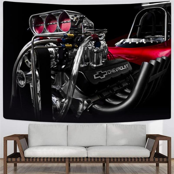 
Metal Tapiz Engine Rug Wall Gear Tenture Mandala Motorcycle Home Tapestrys
                