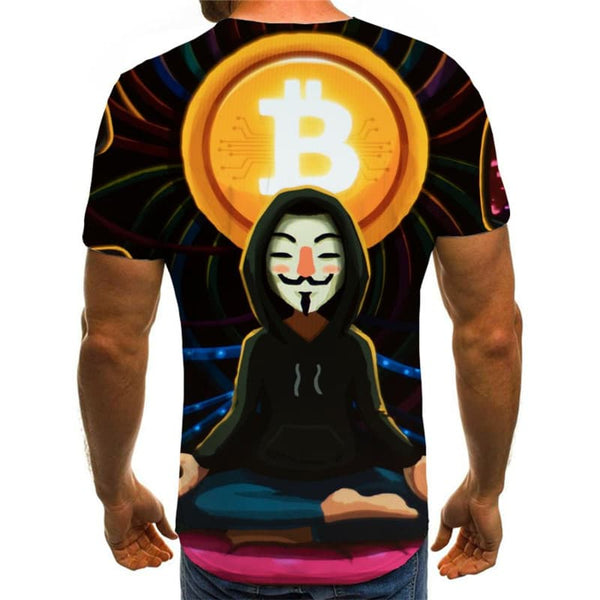 
Bitcoin T-shirt Men Cosplay Tshirts Casual Hip Hop Shirt Print Halloween Anime Clothes
                