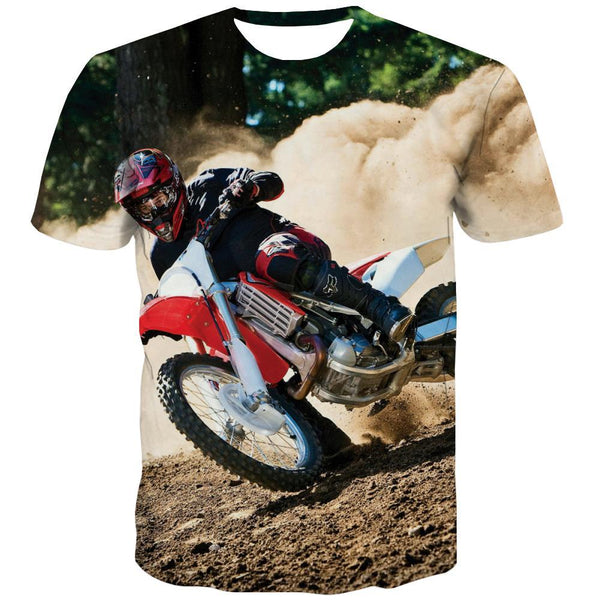 Motocross T shirts Men motorcycle Tshirts Novelty Offroad Tshirts Casual - KYKU