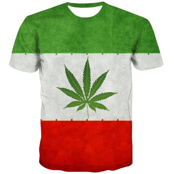 
Leaves T-shirt Men National Flag Funny T shirts Colorful T-shirts 3d Art Shirt Print
                