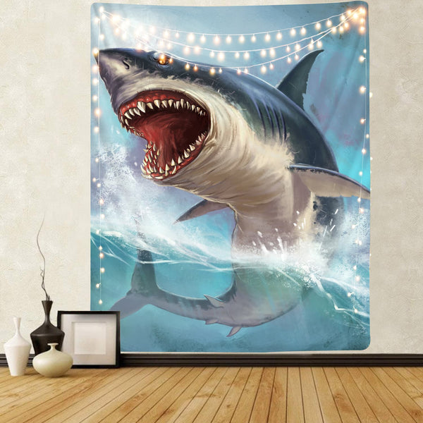 
shark Tapestry Great White Shark Tapestries sailor Wall Tapestry crew Rug Wall ocean Home Tapestrys wave Tenture Mandala
                