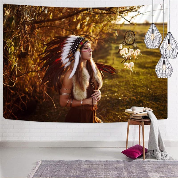 
Indios Tapestry Colorful Tenture Mandala Landscape Wall Tapestry Wall Hanging
                