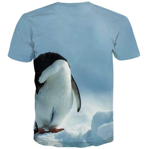 
Penguin T-shirt Men Animal Tshirts Cool Snow Tshirt Anime Lovely T-shirts Graphic - KYKU
                