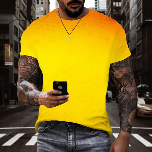 Beer T-shirt Men Novel Shirt Print Gradient Anime Clothes Haraj Tshirts Casual