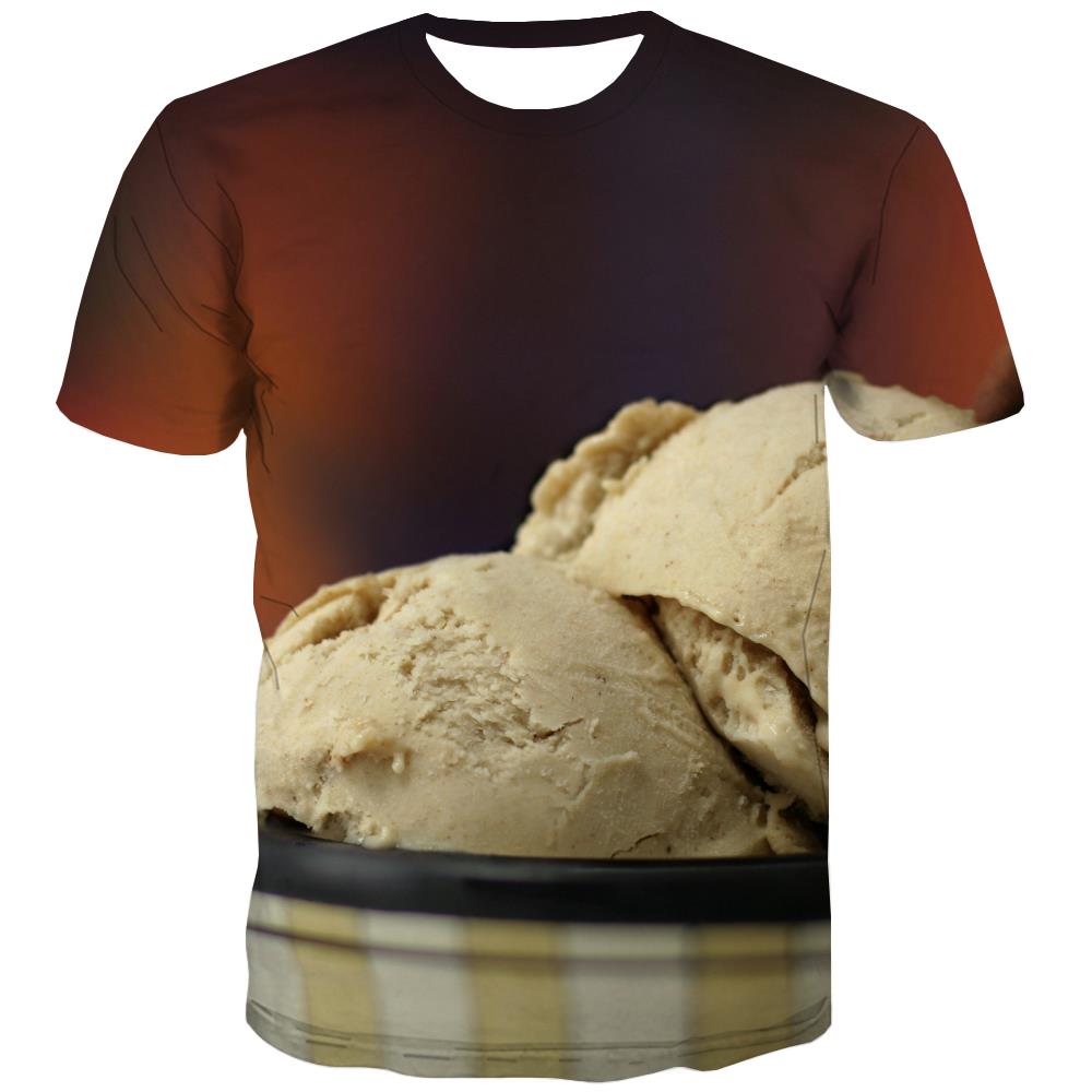 Sweet T-shirt Men Gourmet Shirt Print Icecream Tshirts Cool Colourful Tshirts Casual