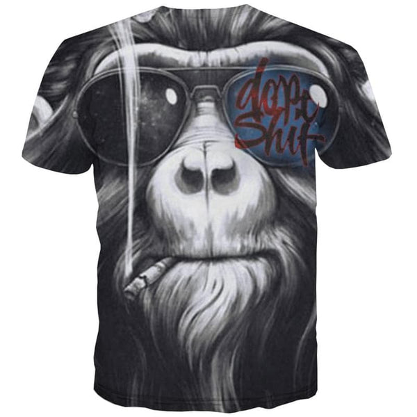 
Orangutan T shirt Men Animal Tshirts Casual Hip Hop Tshirt Printed Short Sleeve
                
