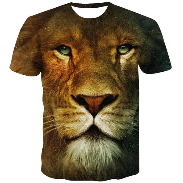 
Lion T-shirt Men Animal Anime Clothes Galaxy Tshirt Printed Funny Tshirts Casual
                
