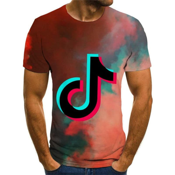 
Douyin T shirt Men Cloud Shirt Print Music Tshirt Printed Rock T-shirts 3d
                