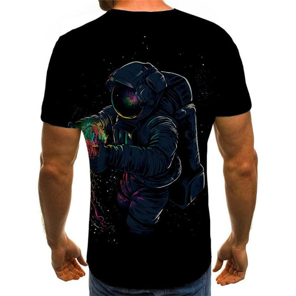 
Astronaut T shirt Men Galaxy Tshirts Casual Black Anime Clothes Harajuku Funny T shirts
                