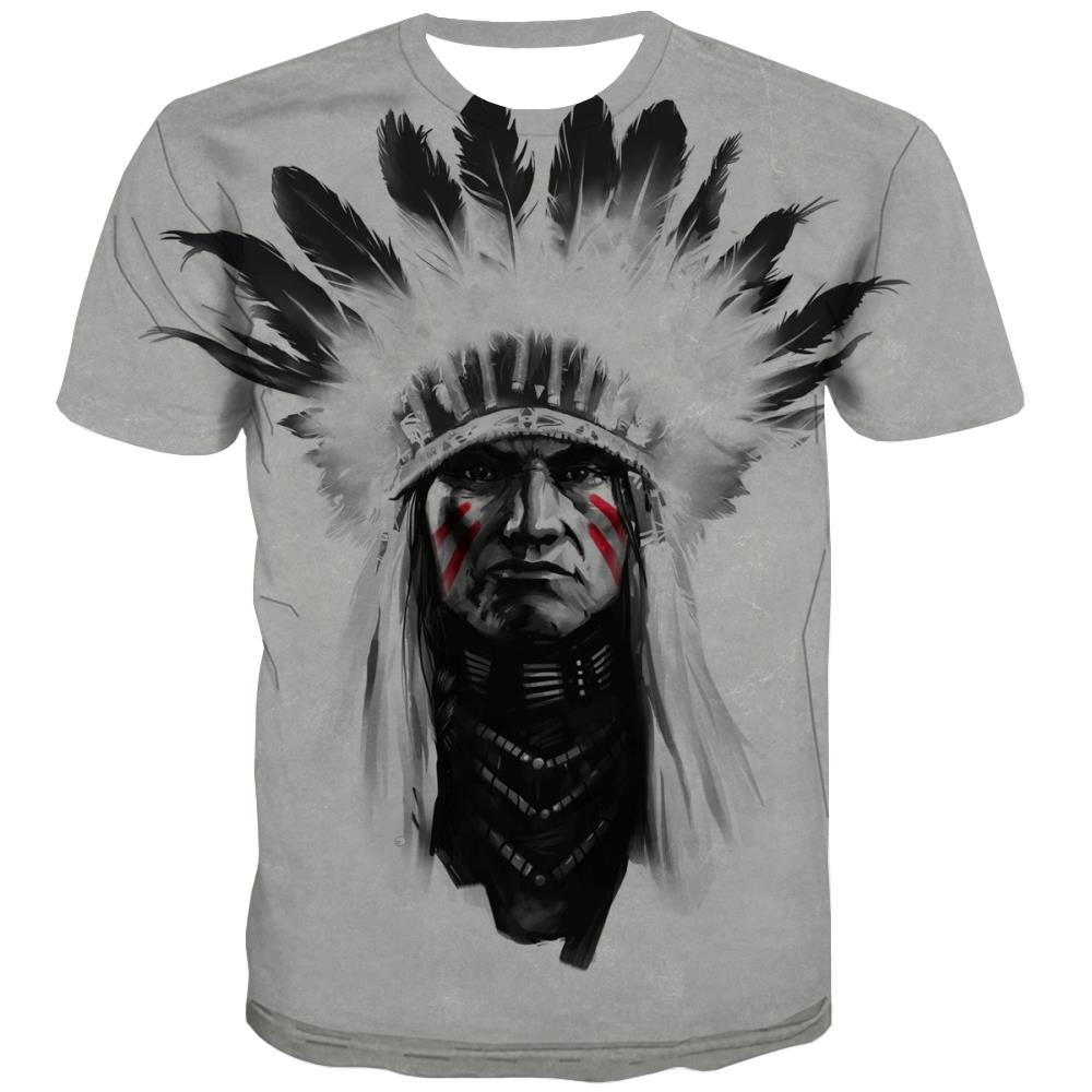 Indians T-shirt Men Grassland Tshirts Casual Sunset Tshirts Cool War Tshirts Novelty