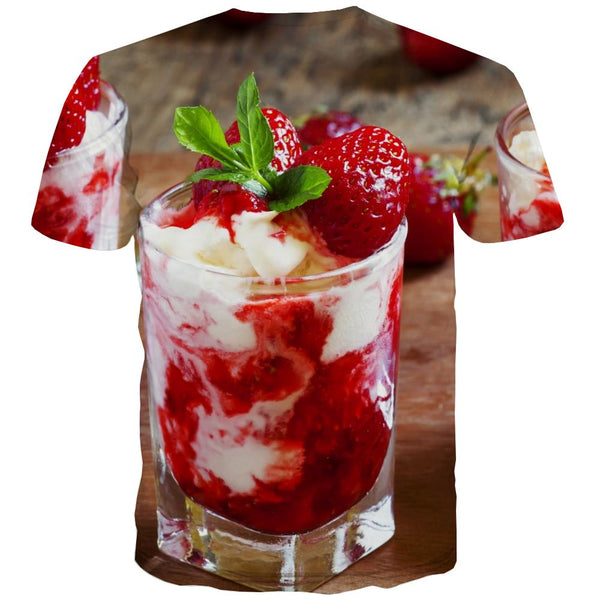 
Sweet T shirts Men Gourmet Tshirts Novelty Icecream Tshirt Anime Colourful Tshirt Printed
                