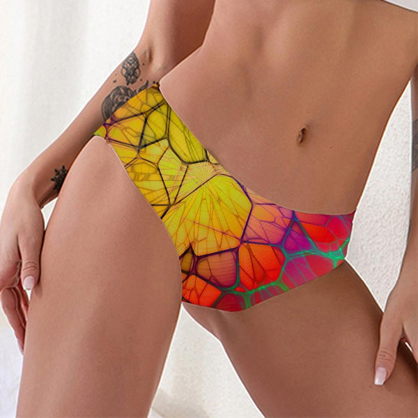 Geometric Panties Women Psychedelic Lingerie Female Vortex Underwear Network Seamless - KYKU