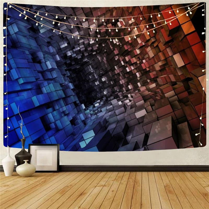 Geometric Tapiz Psychedelic Home Tapestrys Vortex Rug Wall Decor Boho decor