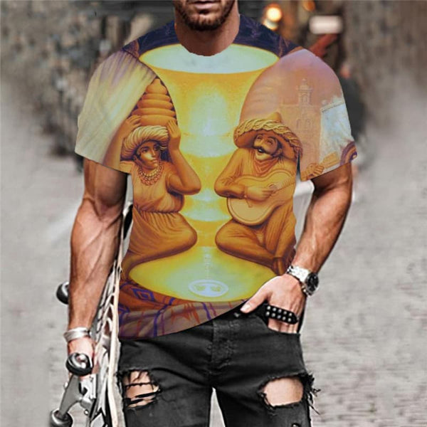 
Halloween T-shirt Men Skull Funny T shirts Hip Hop Tshirts Casual Party Shirt Print
                