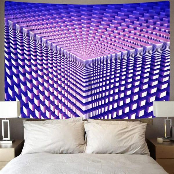 
Geometric Tapestry Psychedelic Rug Wall Vortex Home Tapestrys Purple Wall Tapestry
                