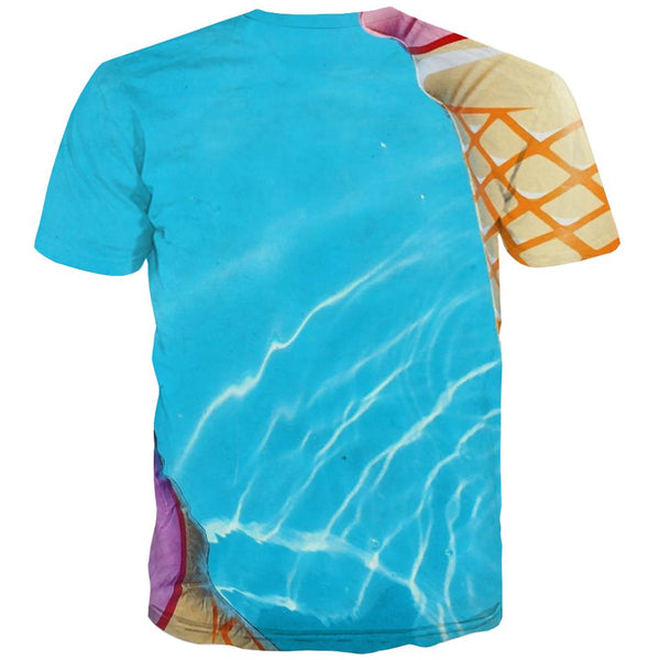 
Sweet T shirts Men Gourmet Tshirt Anime Icecream Tshirts Novelty Colourful Tshirts Cool
                