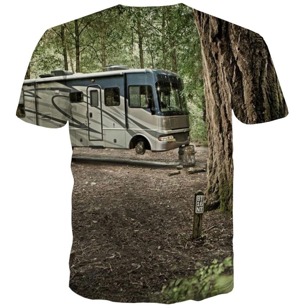 
Camping T shirts Men Sunset Tshirts Cool Forest T-shirts 3d Flame Tshirts Casual
                
