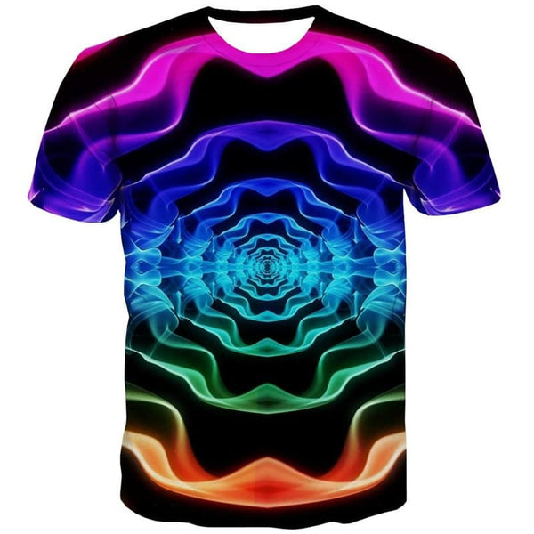 
Colorful T shirt Men Smoke Tshirt Printed Rainbow Shirt Print Art T-shirts 3d
                