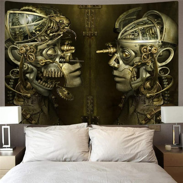 
Metal Tapiz Engine Tenture Mandala Gear Home Tapestrys  Wall Tapestry Punk Rock Tapestries
                