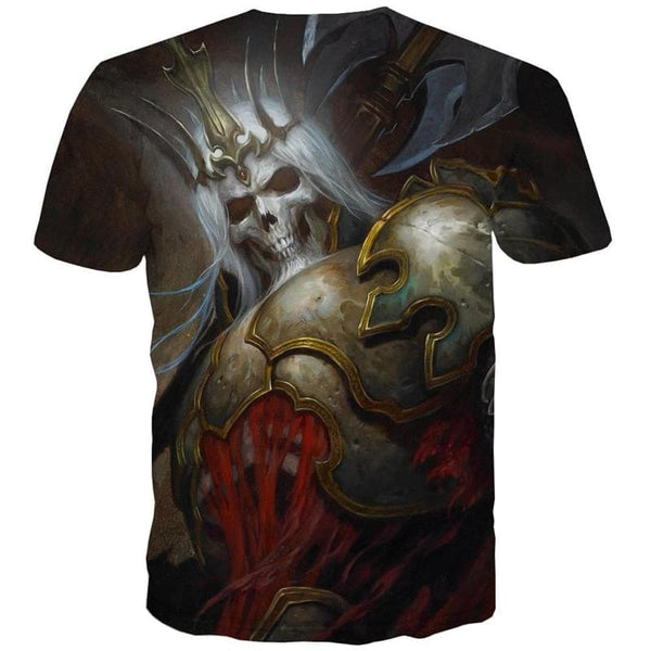 
Skull T-shirt Men Skeleton Funny T shirts War Anime Clothes Hip Hop Shirt Print
                