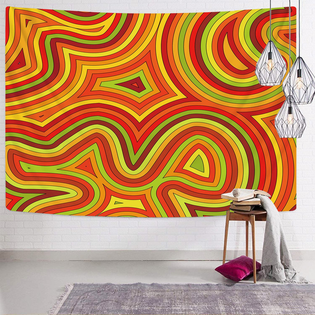 Psychedelic Tapiz dizziness Home Tapestrys stripe Wall Tapestry Decor Mandala