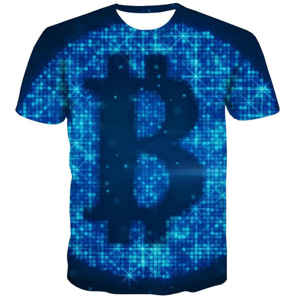 
Bitcoin T-shirt Men Galaxy T-shirts 3d Blue Tshirts Casual Harajuku Funny T shirts
                